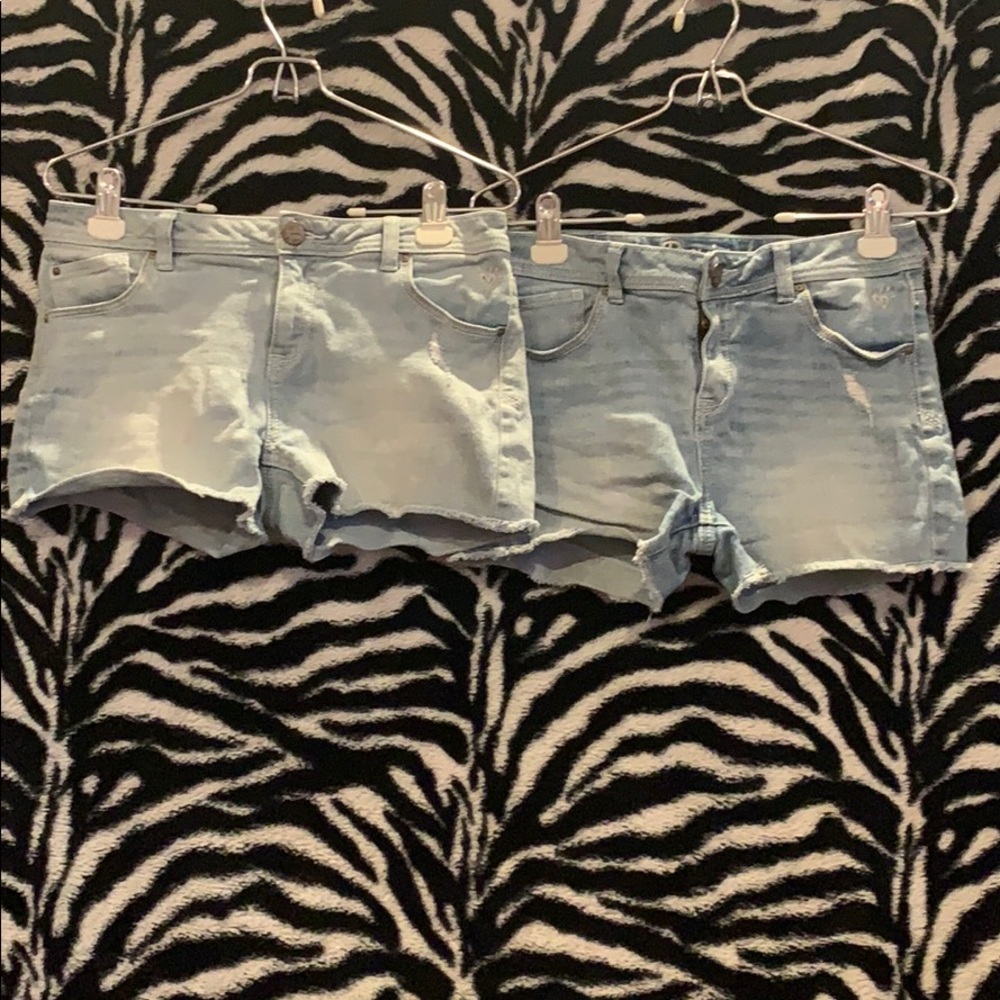 5 pairs of justice jean shorts